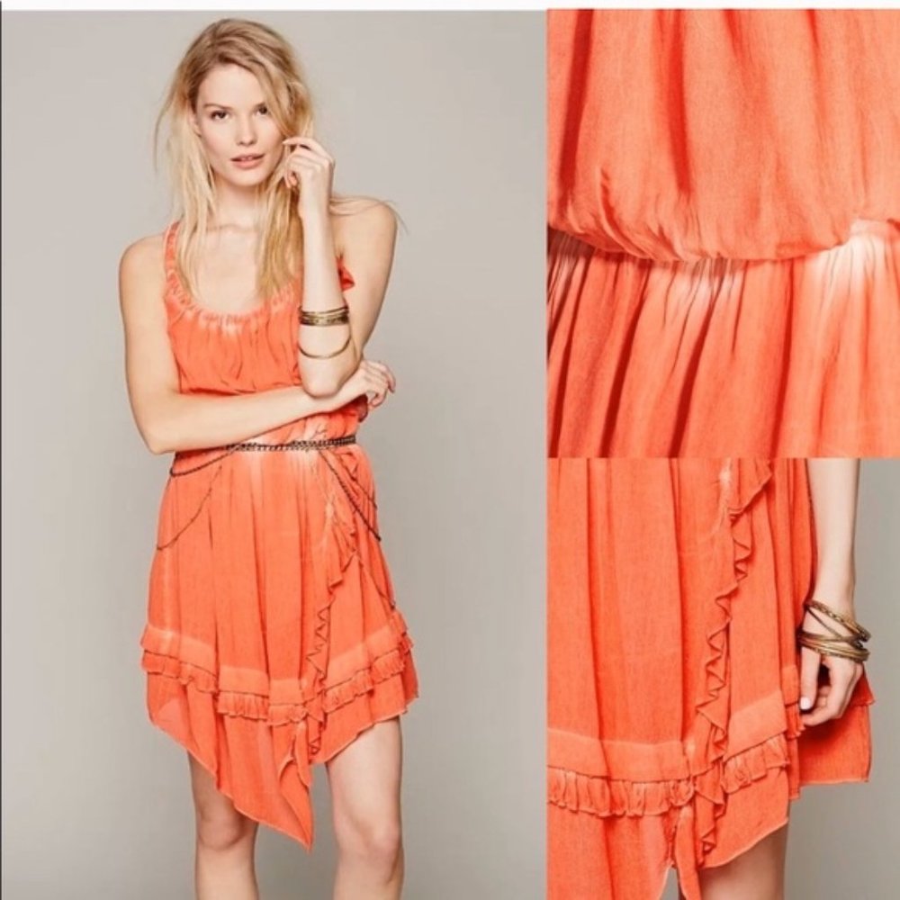 NWT Free People Aphrodite Asymmetrical Dress Flowy and Fun